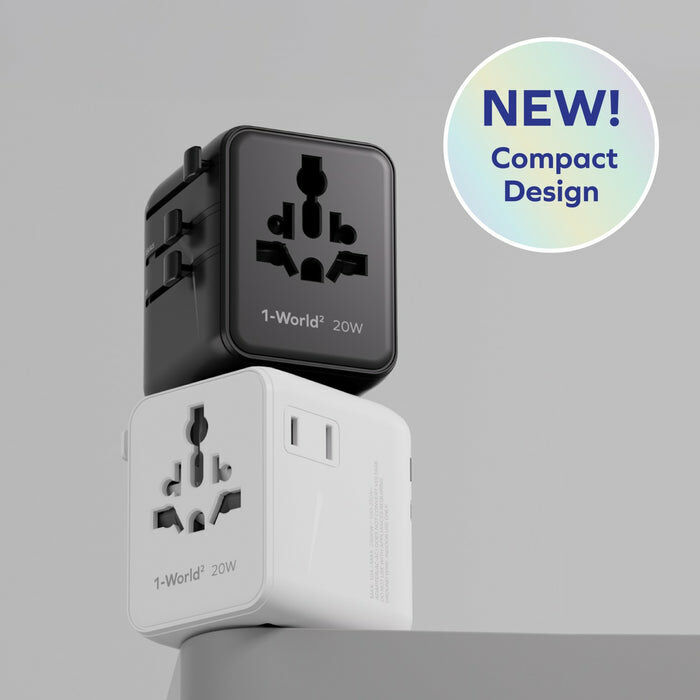 Momax 1-World² 20W 三接口旅行充電插座 UA26
