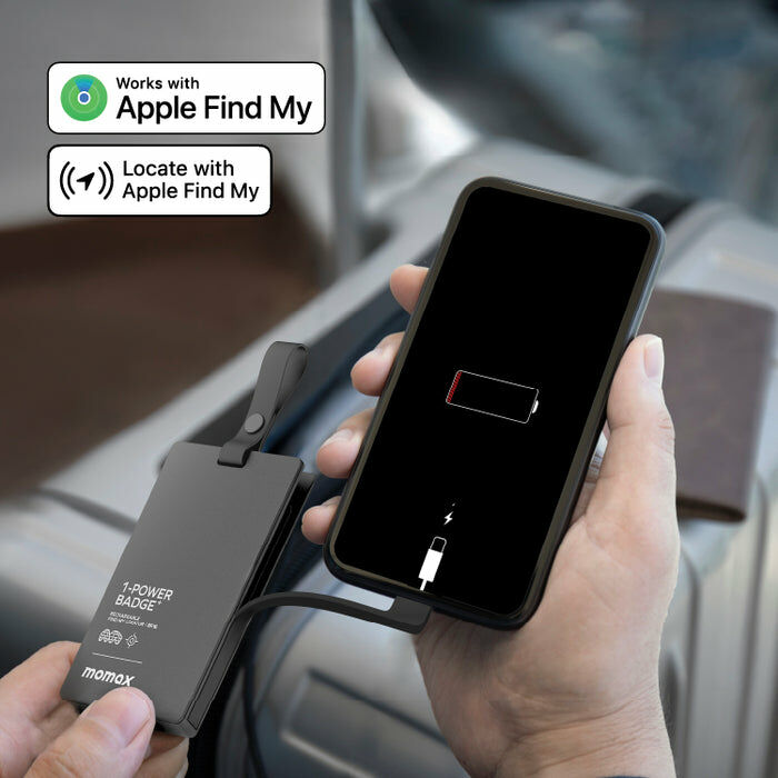 Momax 1-Power Badge+ 移動電源 Find My 全球定位器 BR16D
