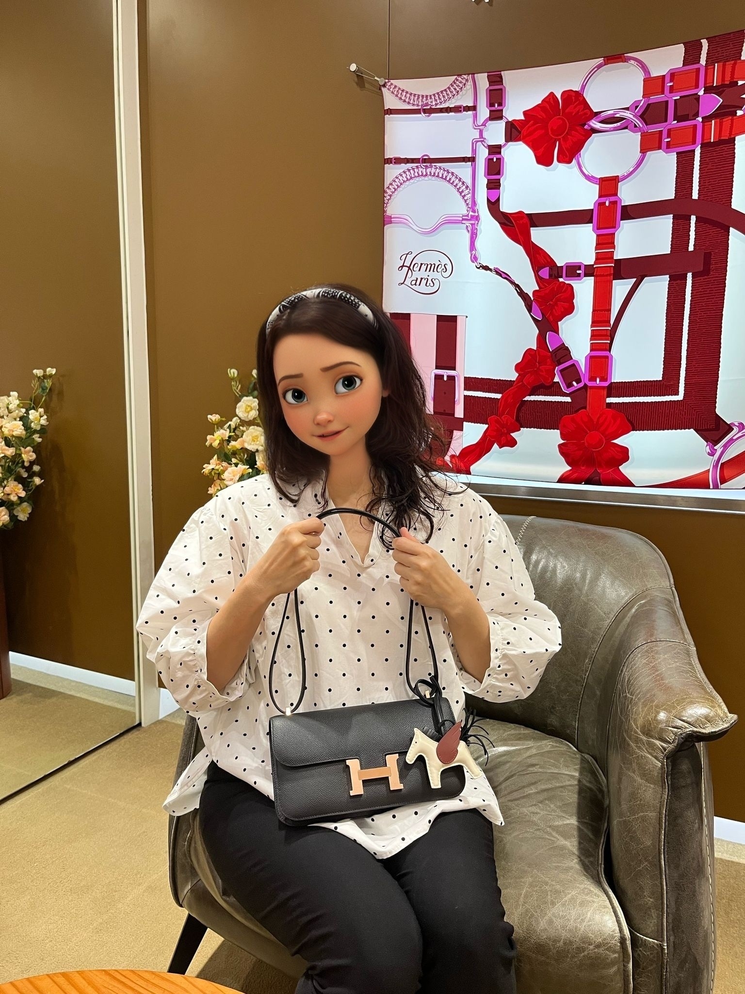 9/4/2025購買 【感謝支持】 熟客靚靚再來復購🫰 用小飛馬搭配Constance elan 黑色超好看🖤 感謝你一直以來嘅支持🥰