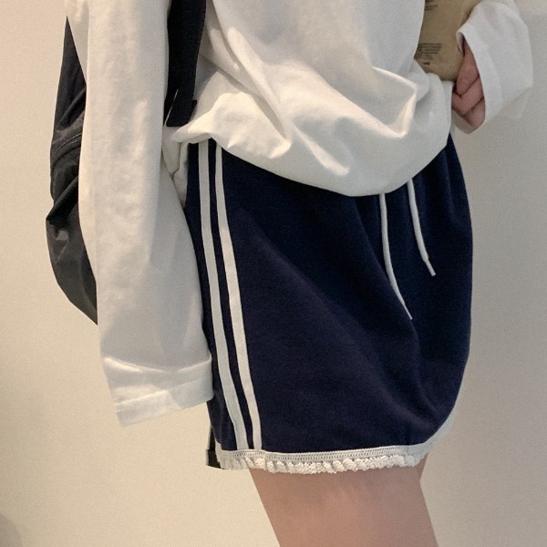 【優惠現貨】韓國LACE花邊短裙褲（2色）