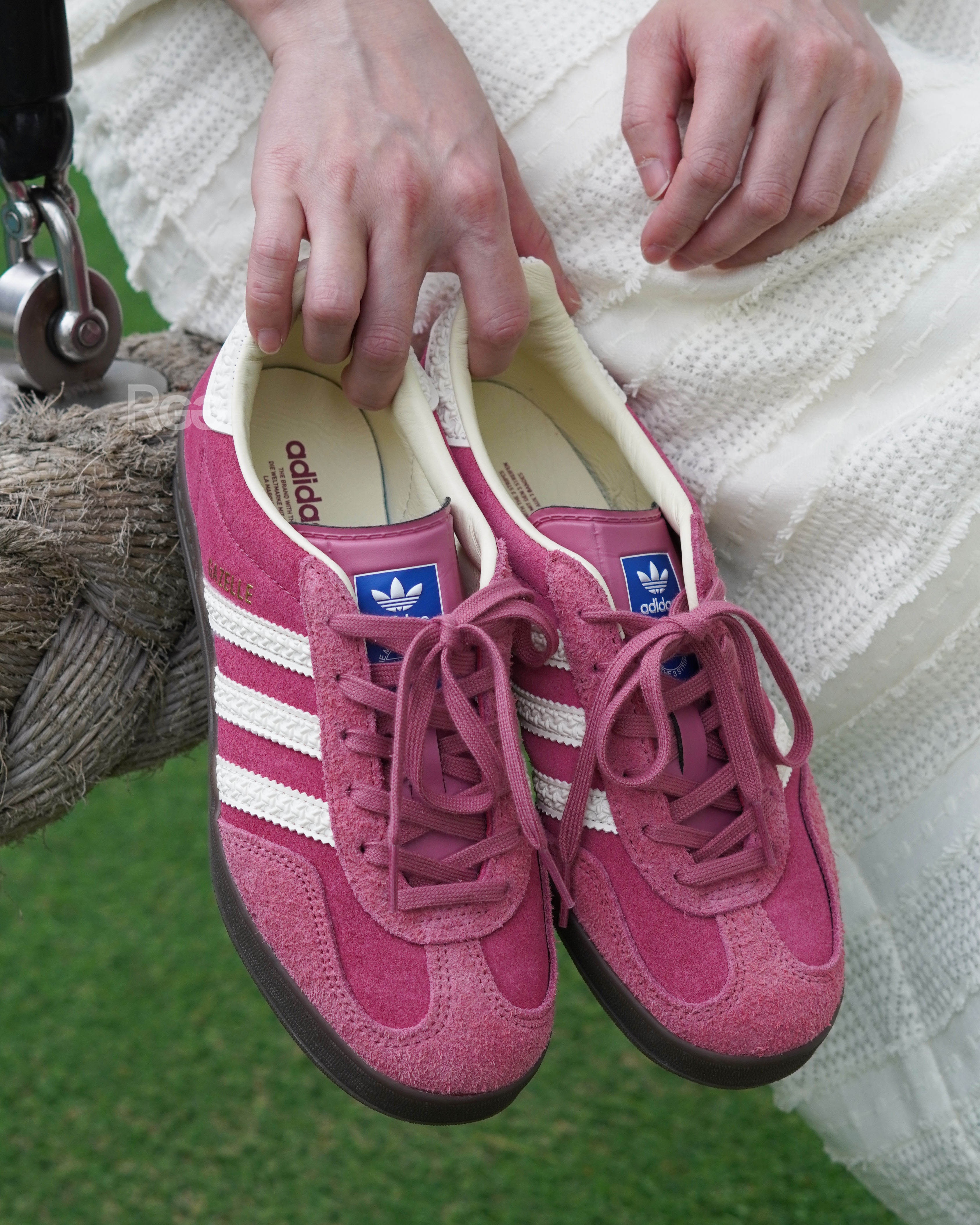 Adidas GAZELLE INDOOR 運動休閒鞋 粉色 (IF1809)