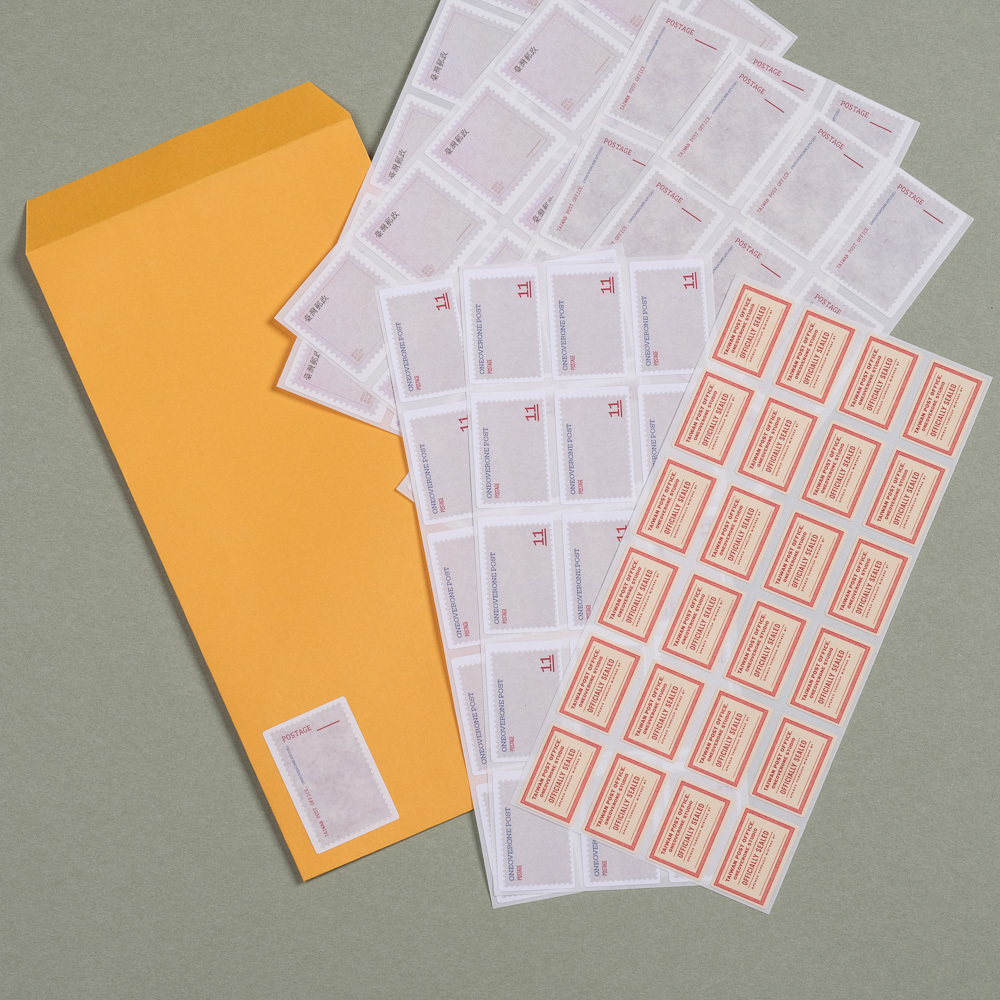 貼紙綜合包 擬真風格郵票 模造 標籤貼 組合|一分之一工作室 台灣