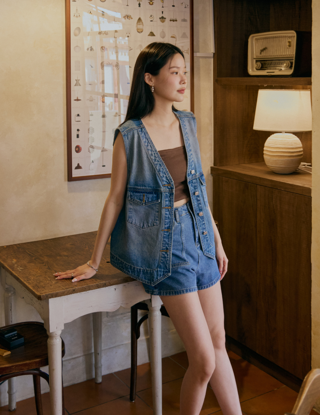 經典俐落牛仔背心外套（2尺寸）