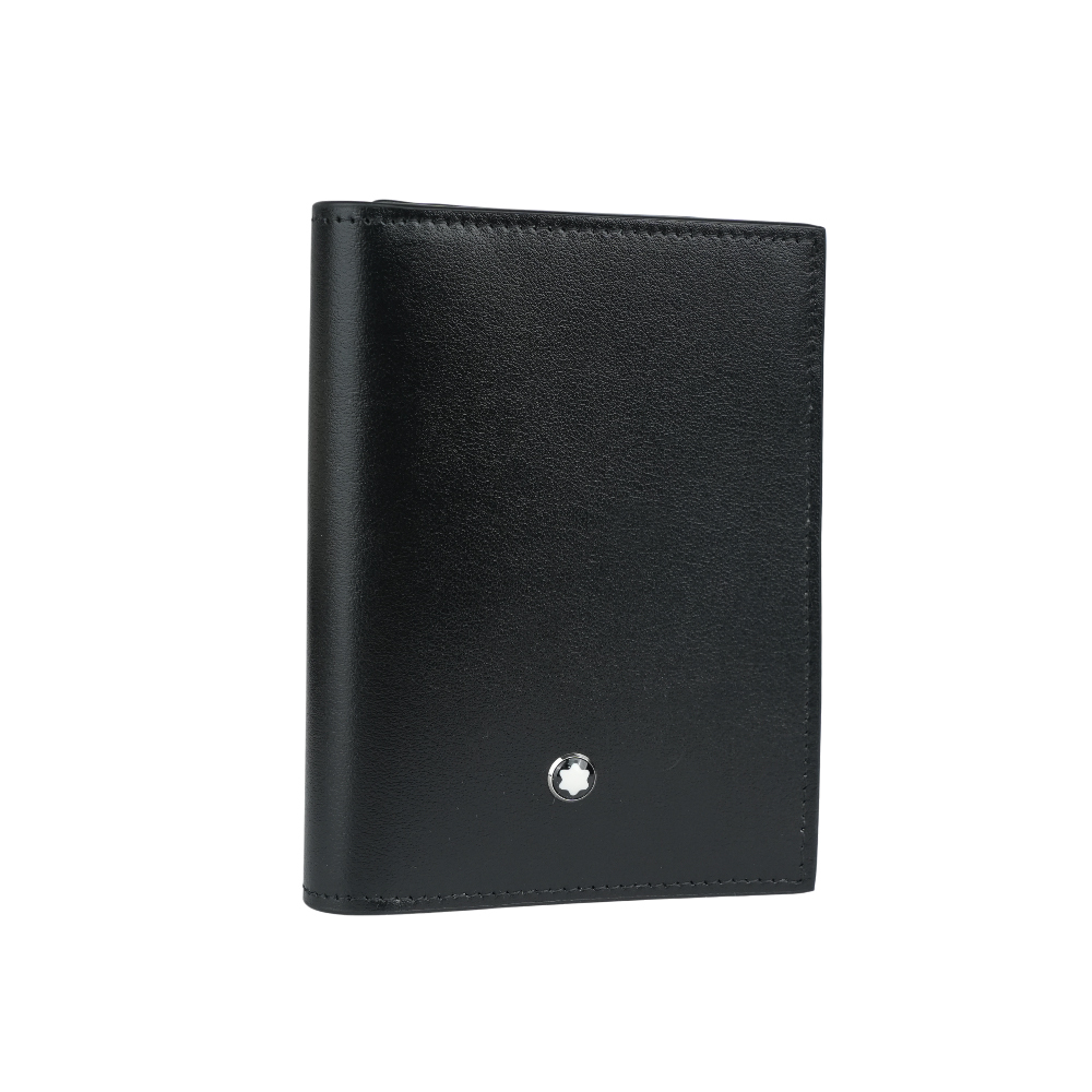 【Montblanc】Meisterstuck 大班系列光滑牛皮二折4卡卡片夾/名片夾