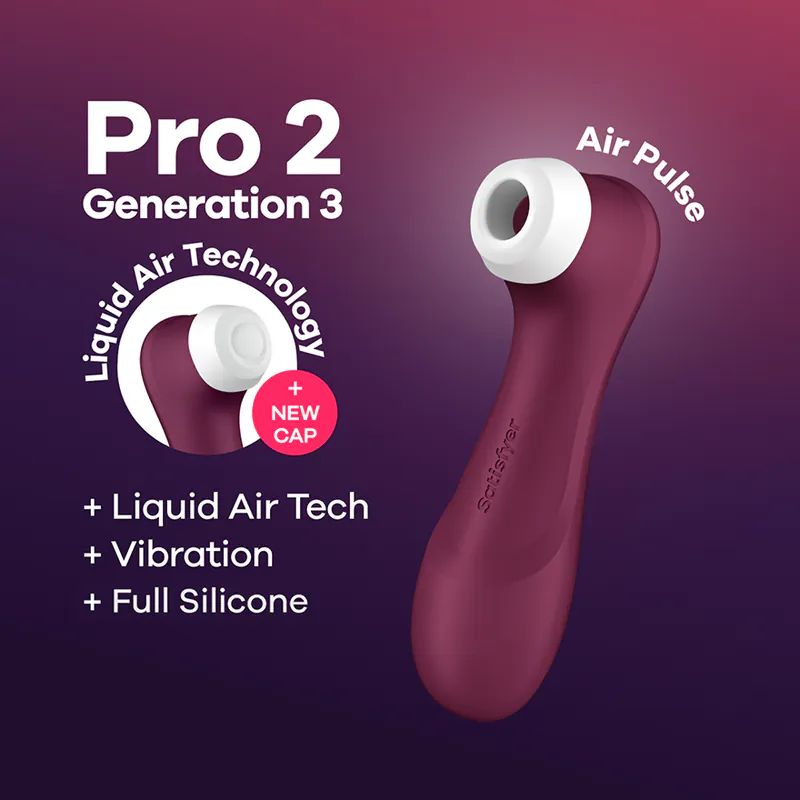 Satisfyer Pro 2 Generation 3 Connect App Red Wine