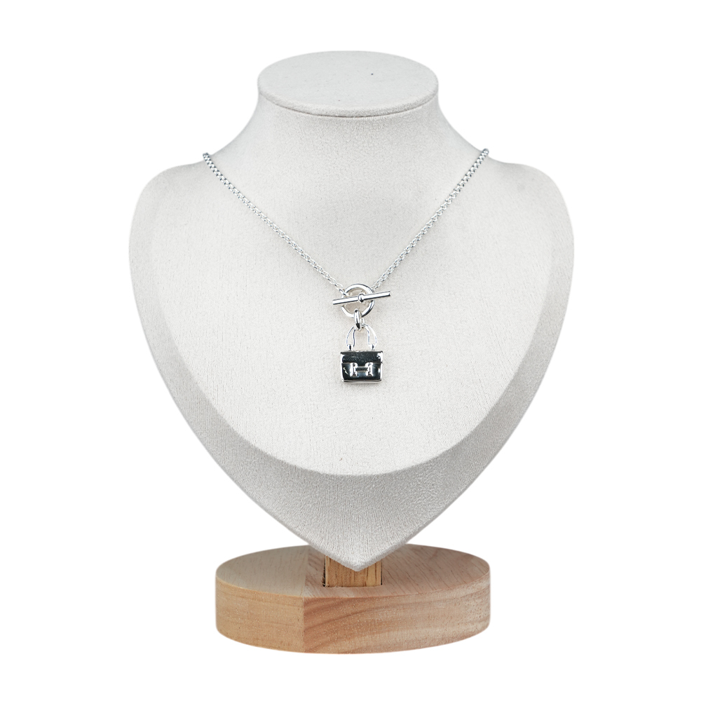 【Hermès】Constance 吊墜純銀項鍊(銀色)