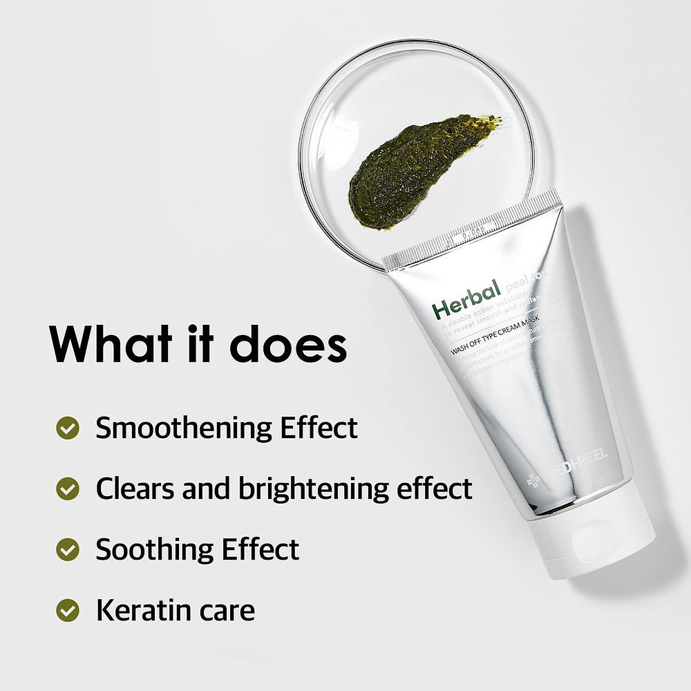 Herbal Peel Tox Wash Off Type Cream Mask 120g (8809941820454)random package