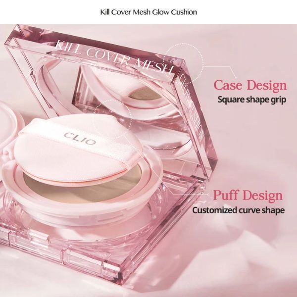 【15g + 補充裝15g】 04 Ginger自然色水潤光彩透亮無瑕氣墊粉底 SPF50+ PA++++Clio Kill Cover mesh cushion