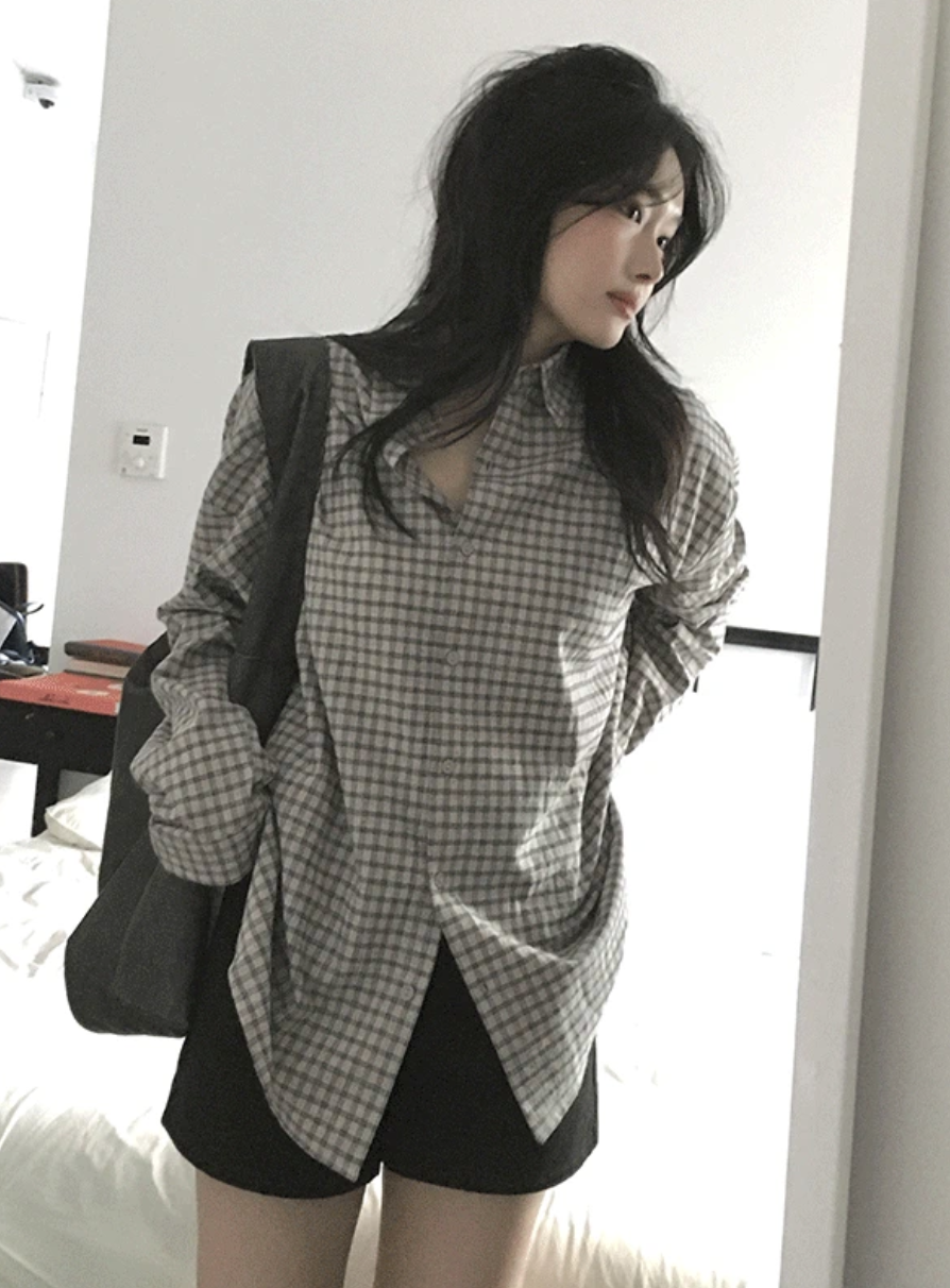 預訂｜SLOWAND #SLOWMADE 溫柔色調格紋恤衫 (2 Color)