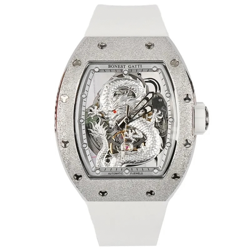【Bonest Gatti 布加迪】 BG5003 神龍降世 藍寶石玻璃 夜光 男士 機械 手錶 -*