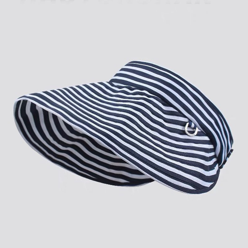 細條紋蛋捲空頂帽  三色