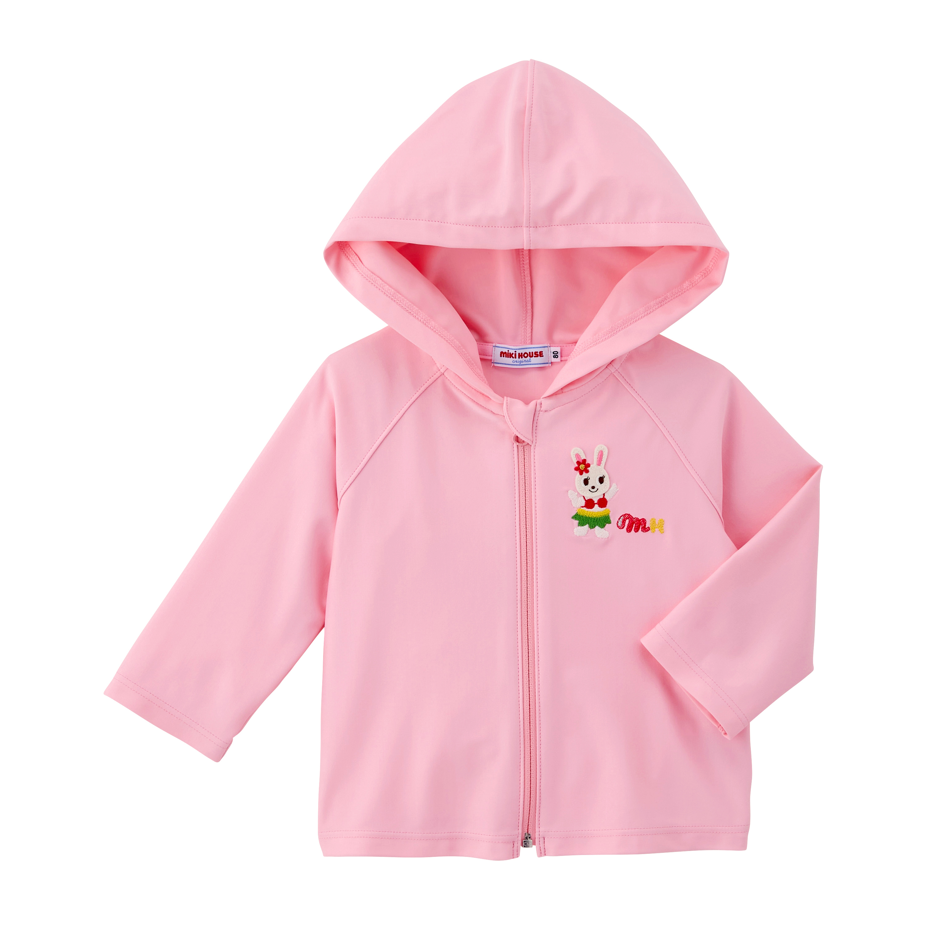 涼感防曬・舞颯兔快樂海灘連帽外套-粉