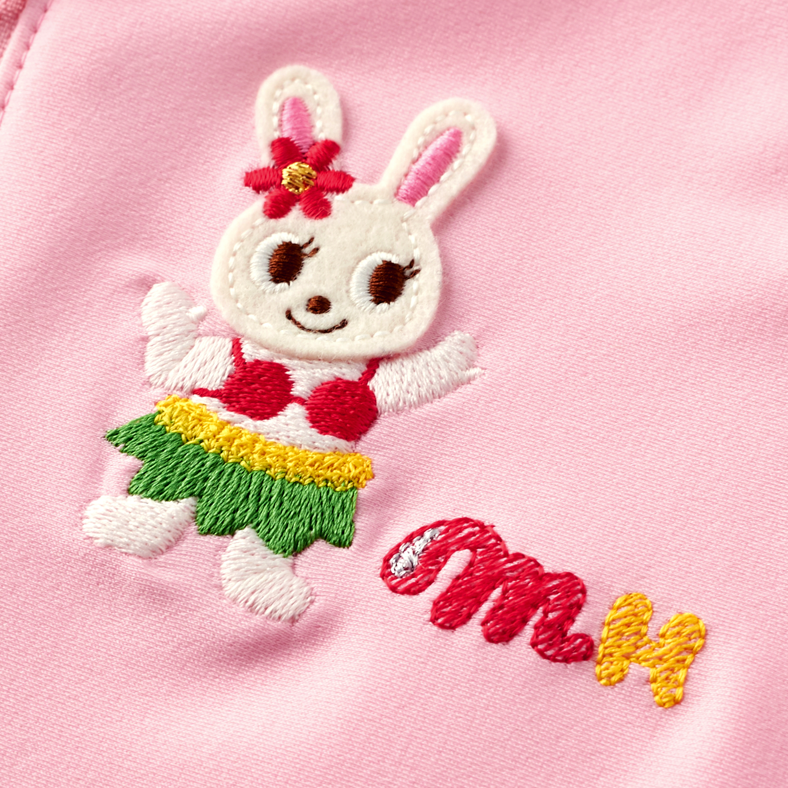 涼感防曬・舞颯兔快樂海灘連帽外套-粉