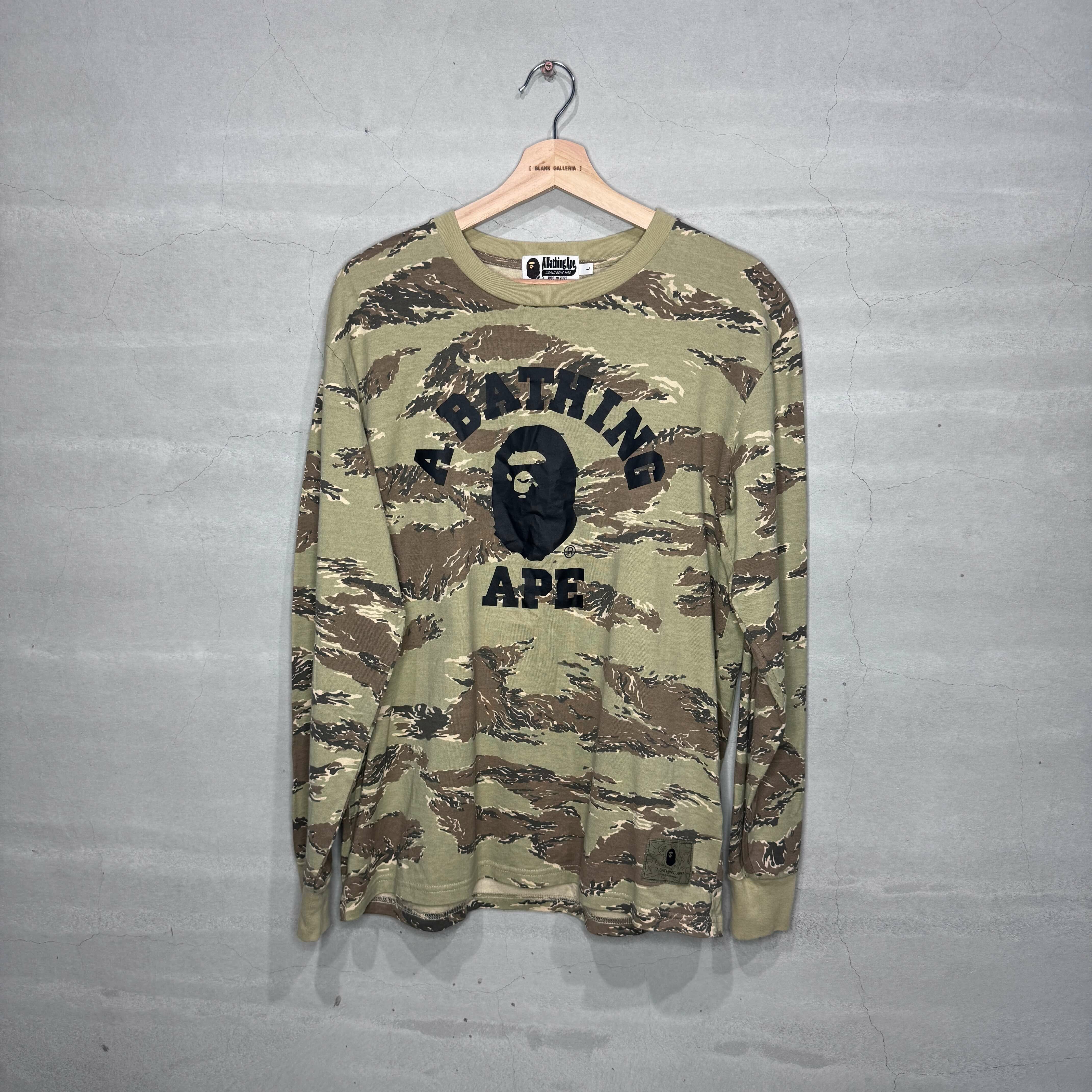 (二手) Bape Tiger Camo LS Tee
