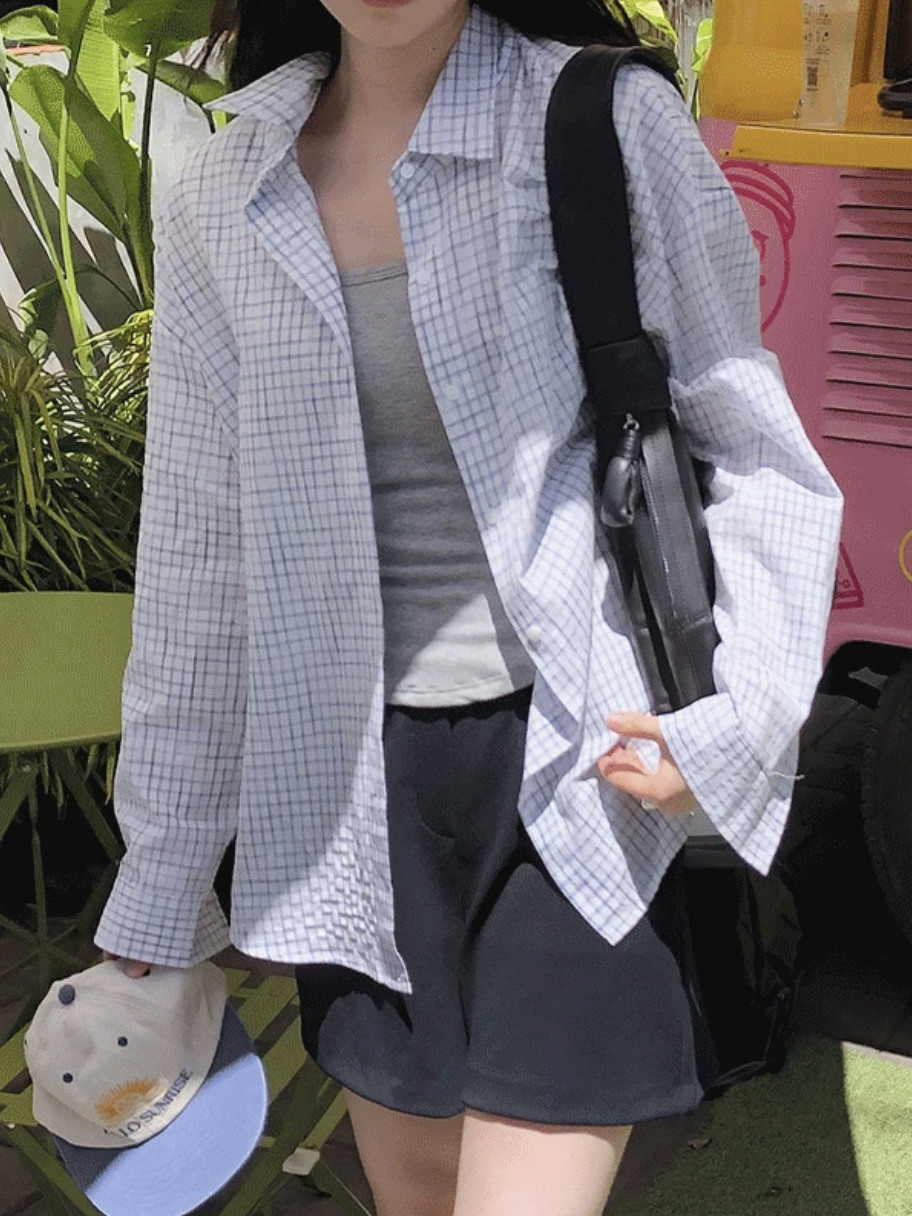 預訂｜SLOWAND #SLOWMADE 手繪感層疊格紋恤衫 (3 Color)