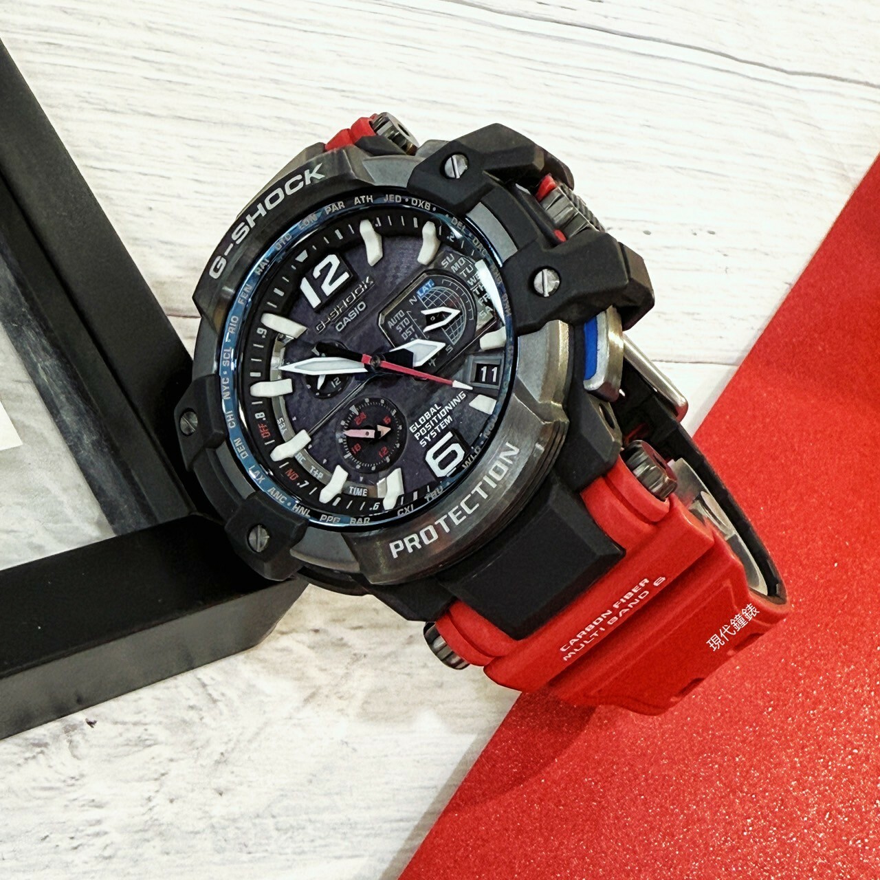 【G-SHOCK】太陽能電波飛行錶 GPW-1000RD-4A 56mm 現代鐘錶