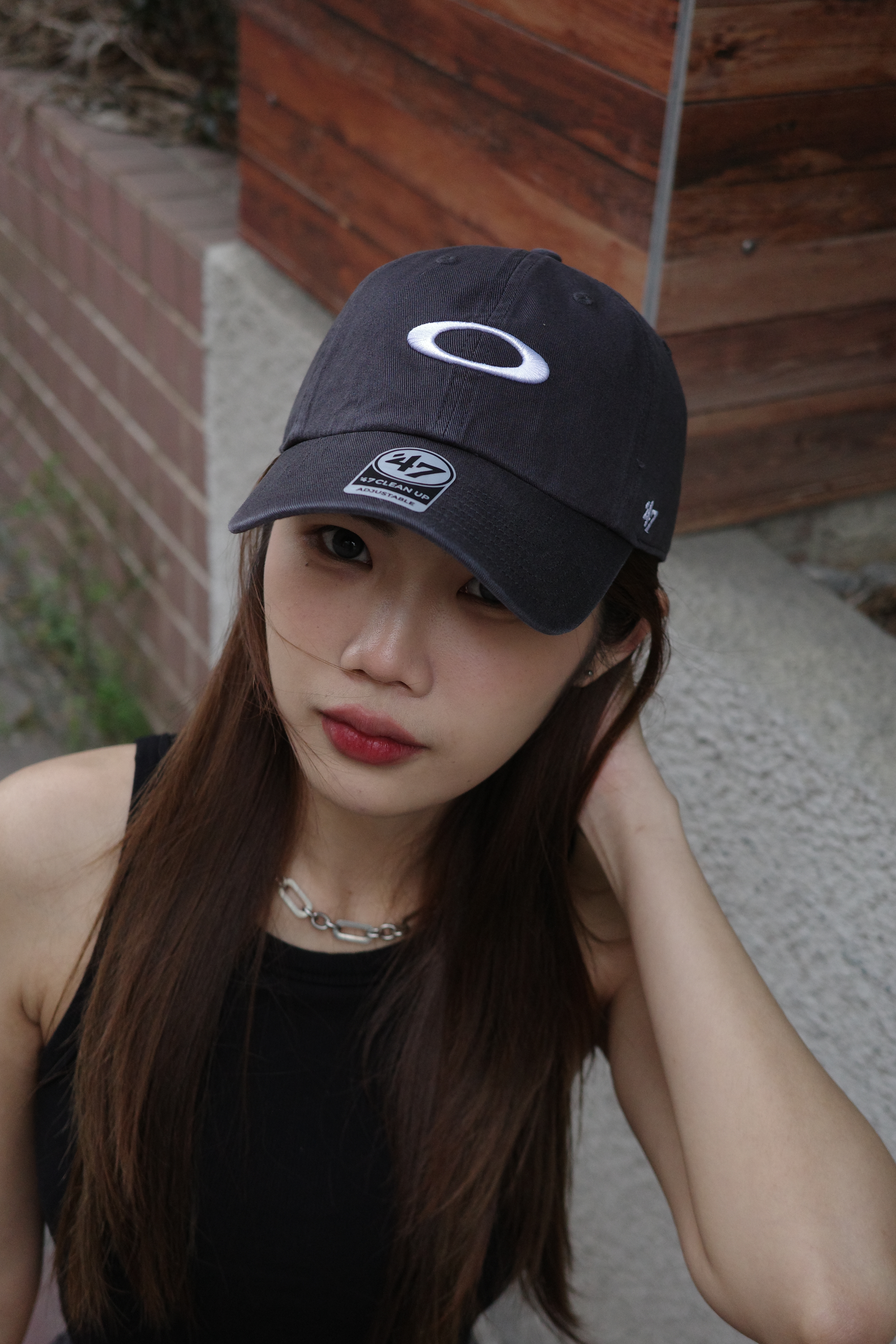 Oakley 47 brand Remix Dad Cap 刺繡 水洗 老帽 Y2K
