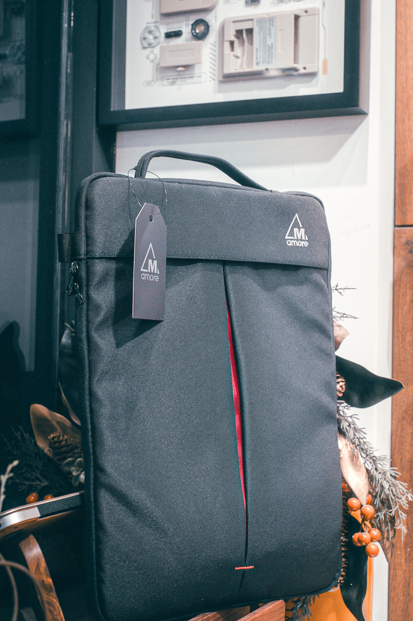 A-MORE｜簡約撞色防震筆電包 15.6吋 / 16吋