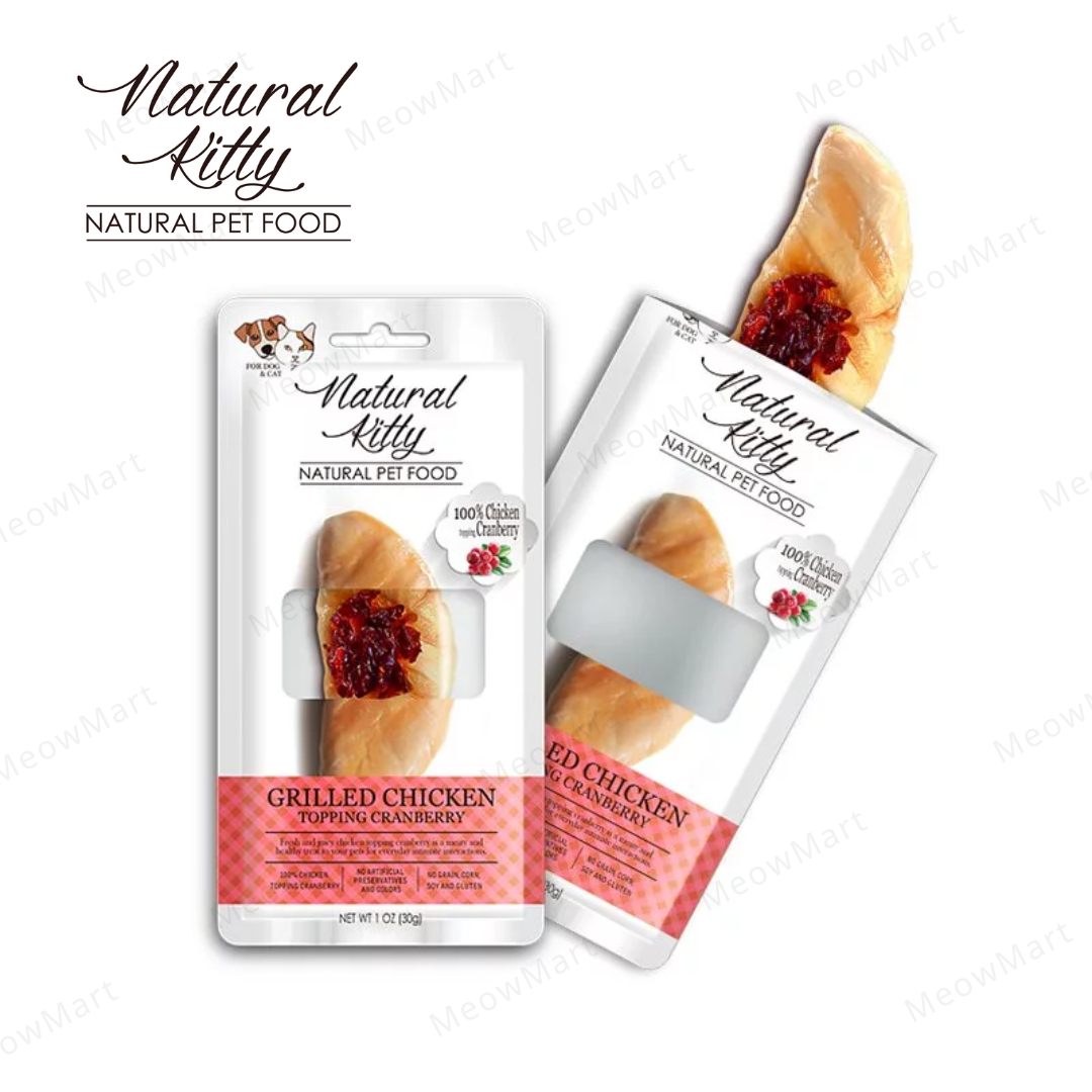 Natural Kitty 鮮肉條 (烤雞肉+蔓越莓) 30g *貓狗適用*