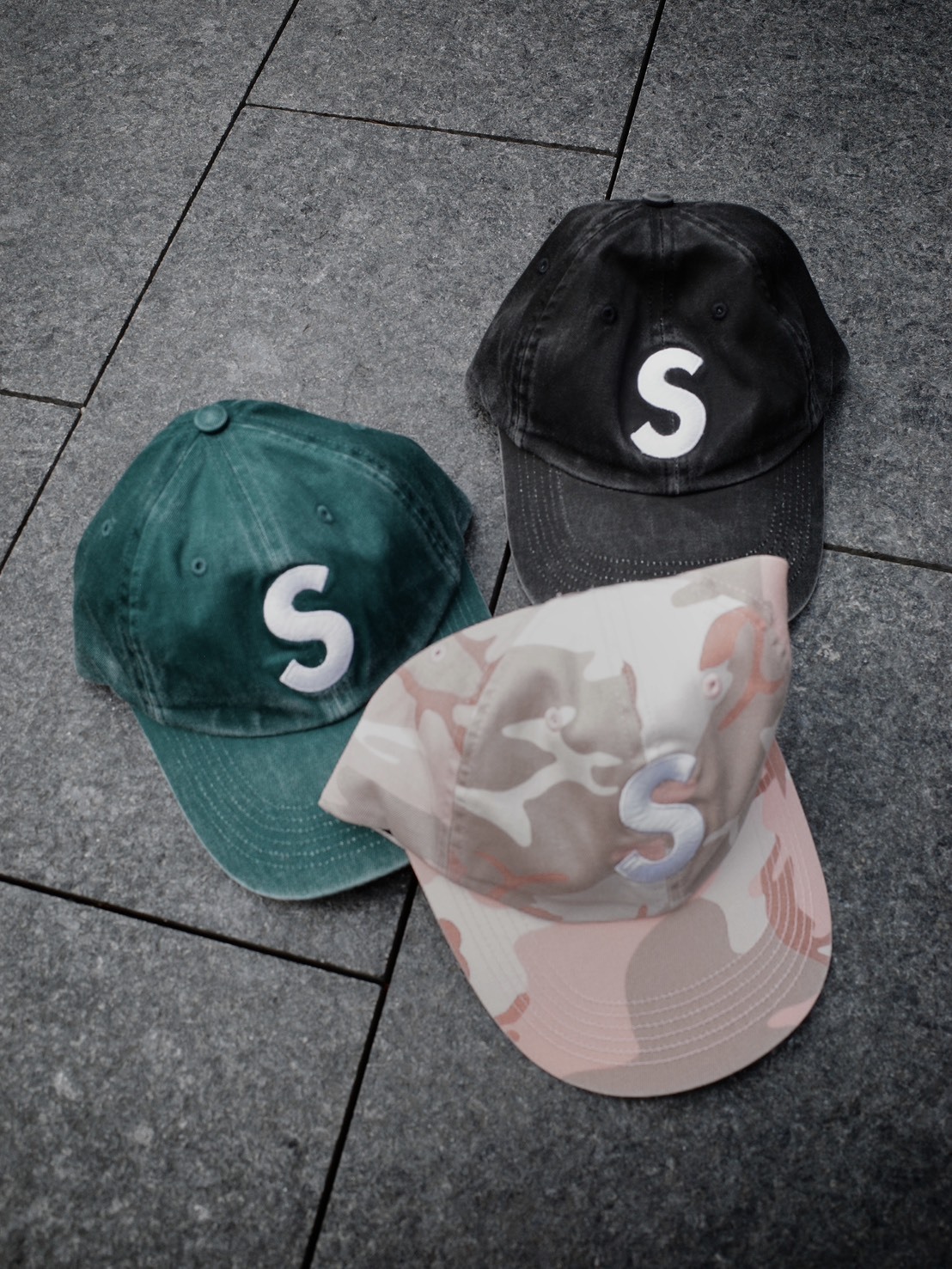 <快速出貨>SUPREME 大S LOGO 水洗帽  森林綠/迷彩粉/水洗黑/米白
