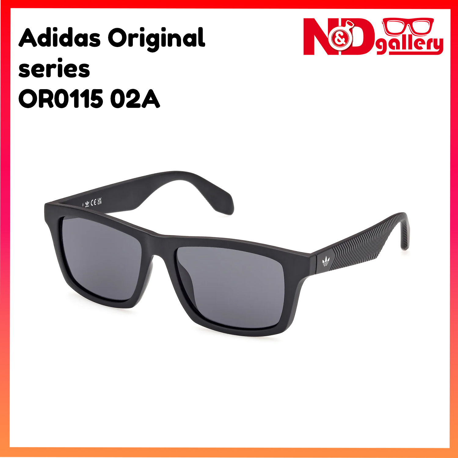 ADIDAS ORIGINAL Series OR115 02A (Black) , Adidas Lifestyle Sunglasses ( 100% original)