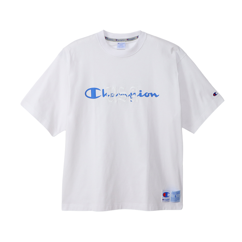 男款-AS 刺繡印花 LOGO 短袖T恤-白色（C3-B314-010）