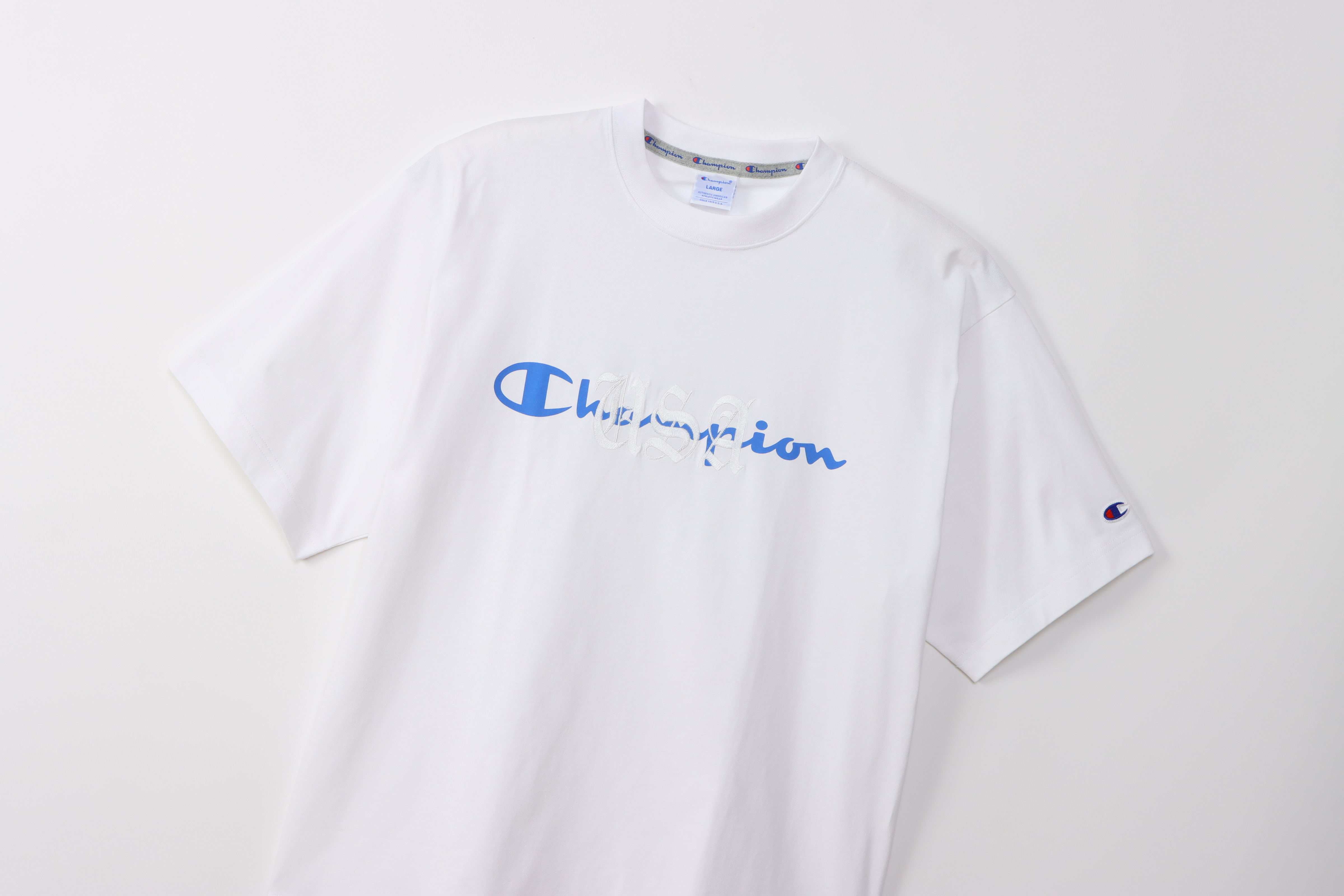 男款-AS 刺繡印花 LOGO 短袖T恤-白色（C3-B314-010）