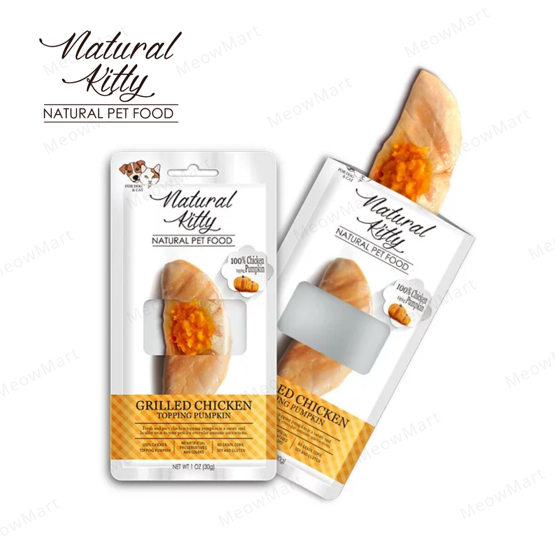 Natural Kitty 鮮肉條 (烤雞肉+南瓜) 30g *貓狗適用*