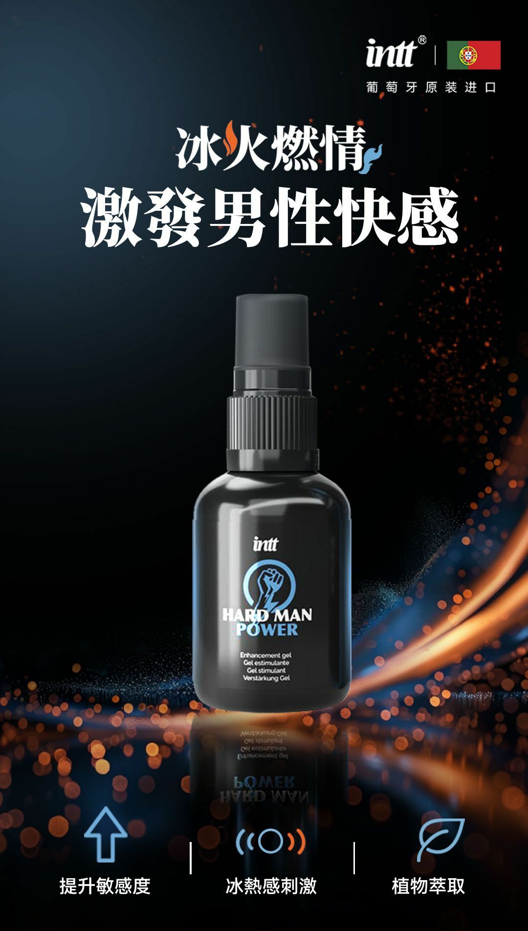 Intt - Hard Man Power 男性快感增强凝膠 15ml