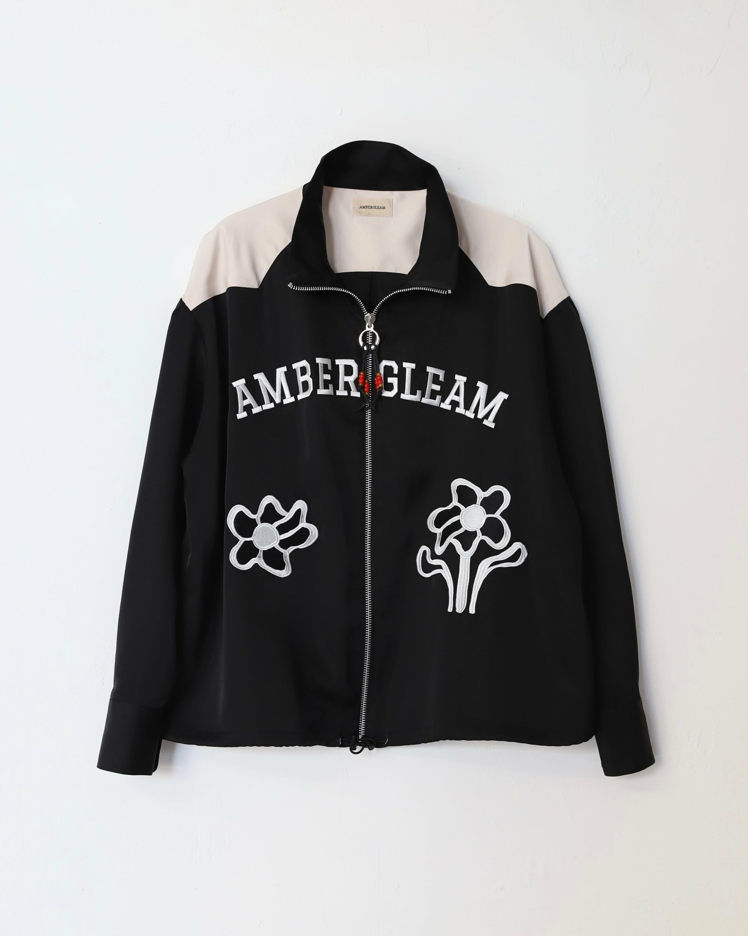 ジャケット・アウター AMBERGLEAM satin blouson AMBERGLEAM - Embroidered Satin Blouson / 2COLORS