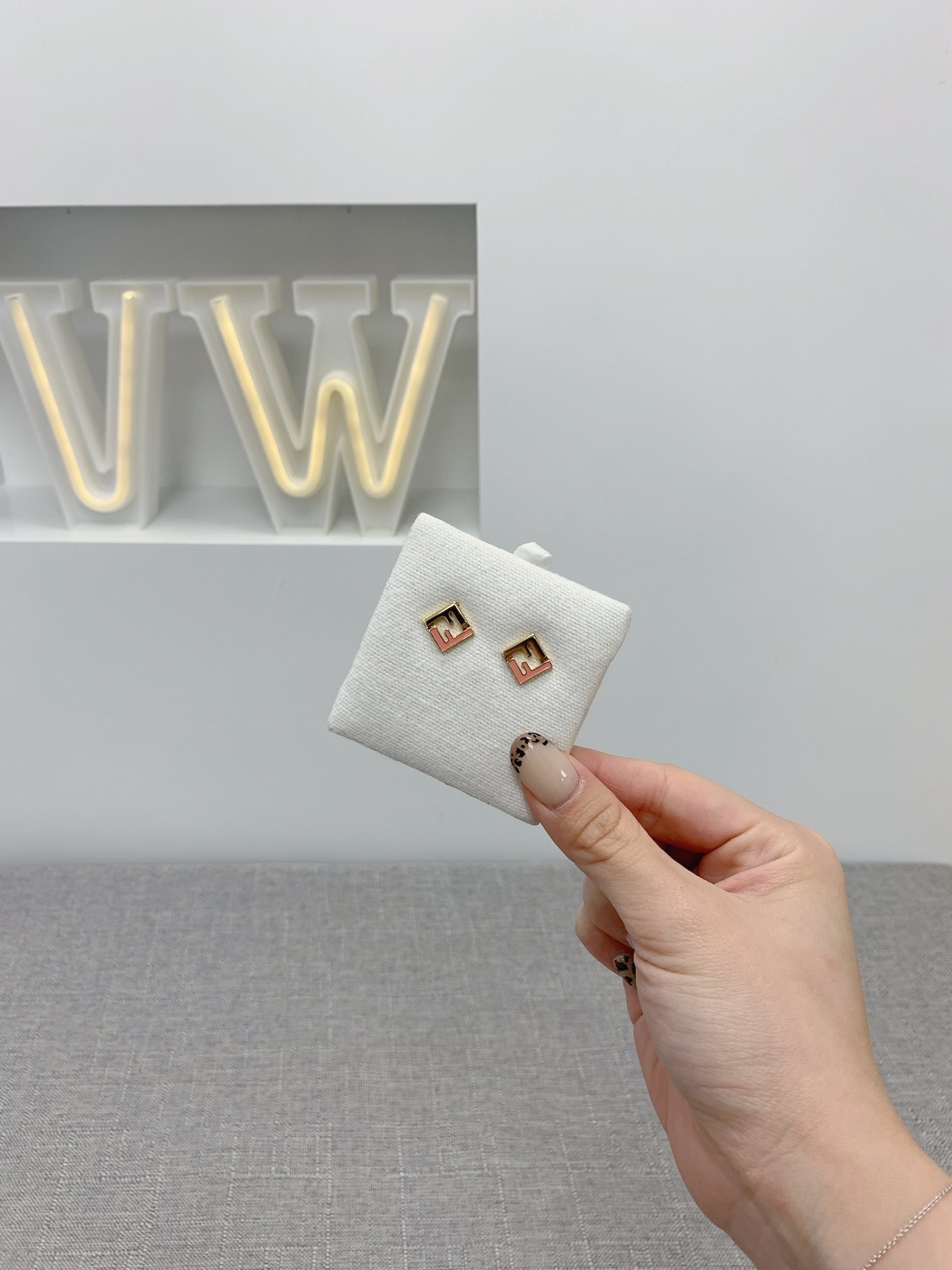 Sale Fendi Square Earrings