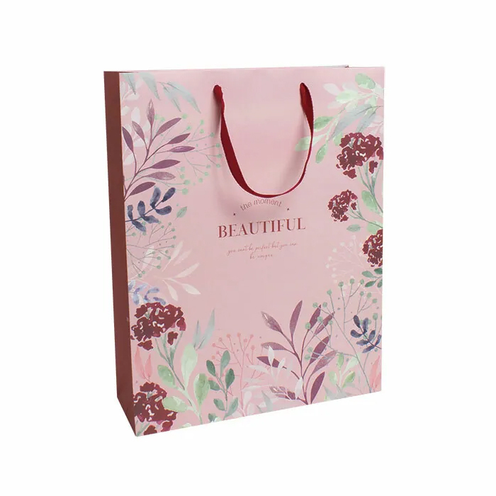 手提紙袋 大2K直 HANA 20入/包 32*41*11cm【3-2310249-1】