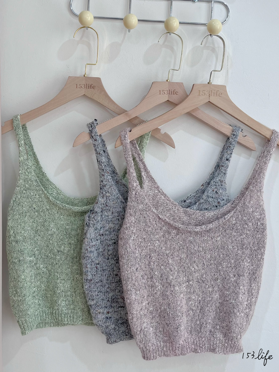 |現貨|雪花混色針織背心(3色)