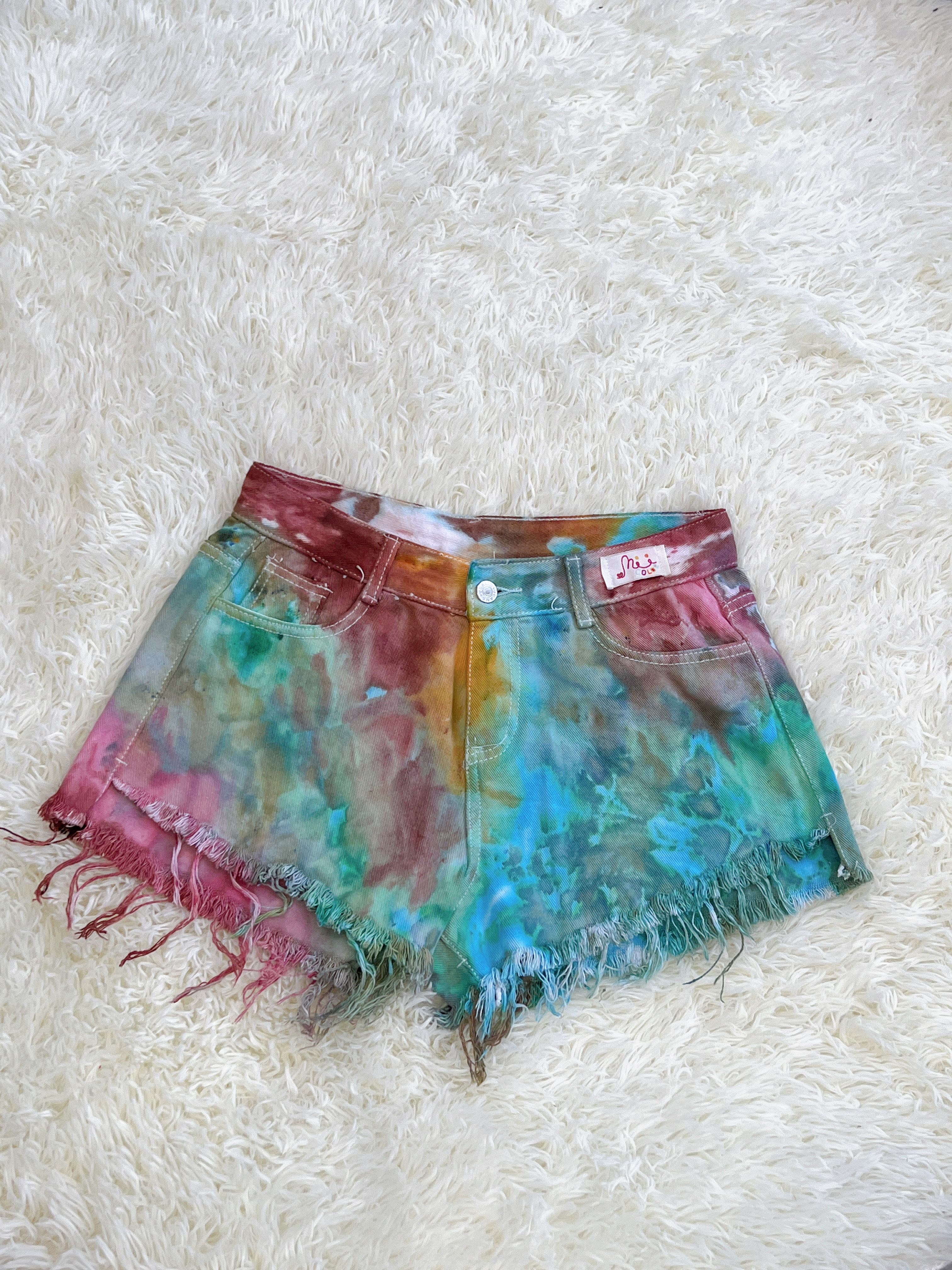 Mumu Color / 手染牛仔短褲〔30腰〕