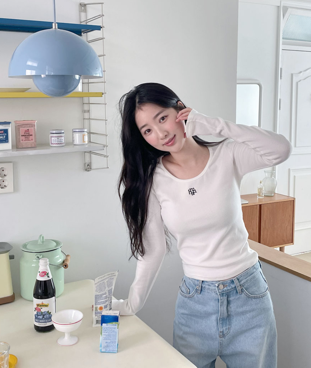 韓國連線🇰🇷 MuahMuah 圓領棉薄長袖 5色/預購