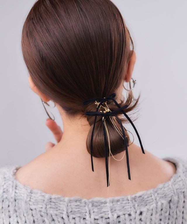 金屬蝴蝶結絲帶髮夾仔