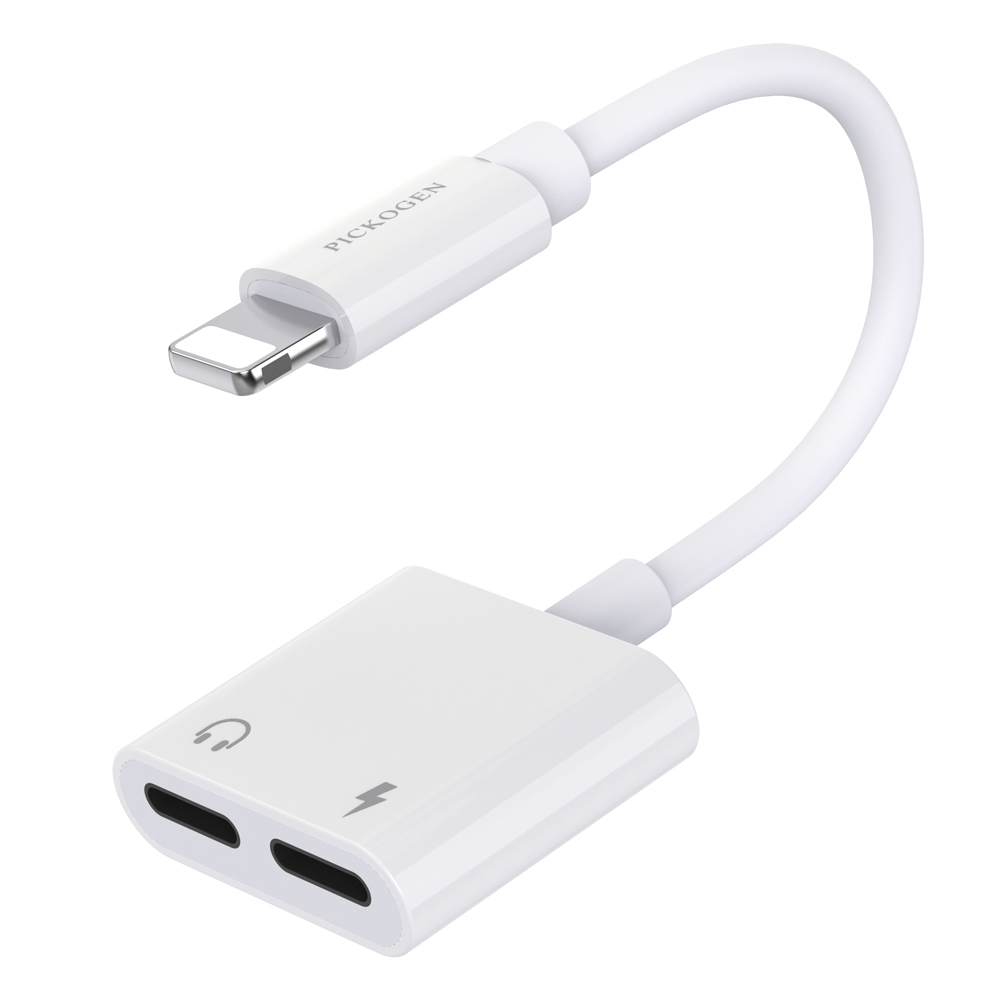PICKOGEN 皮克全 雙Lightning轉接頭轉接器轉接線 充電聽歌線控通話