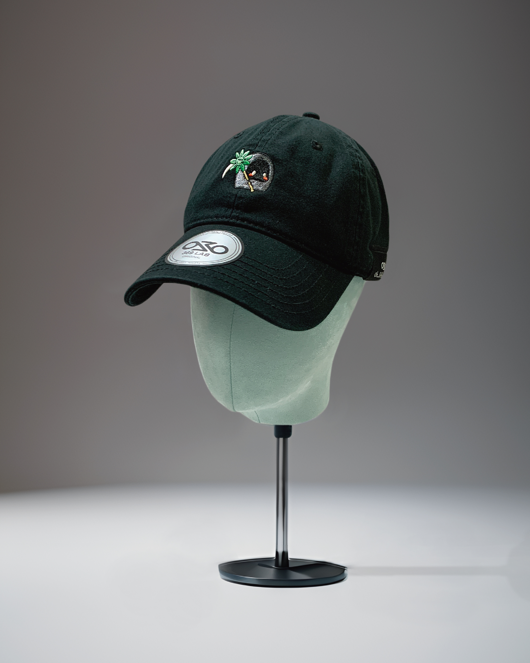 369Lab SBaby Flower Reaper Cap - Black