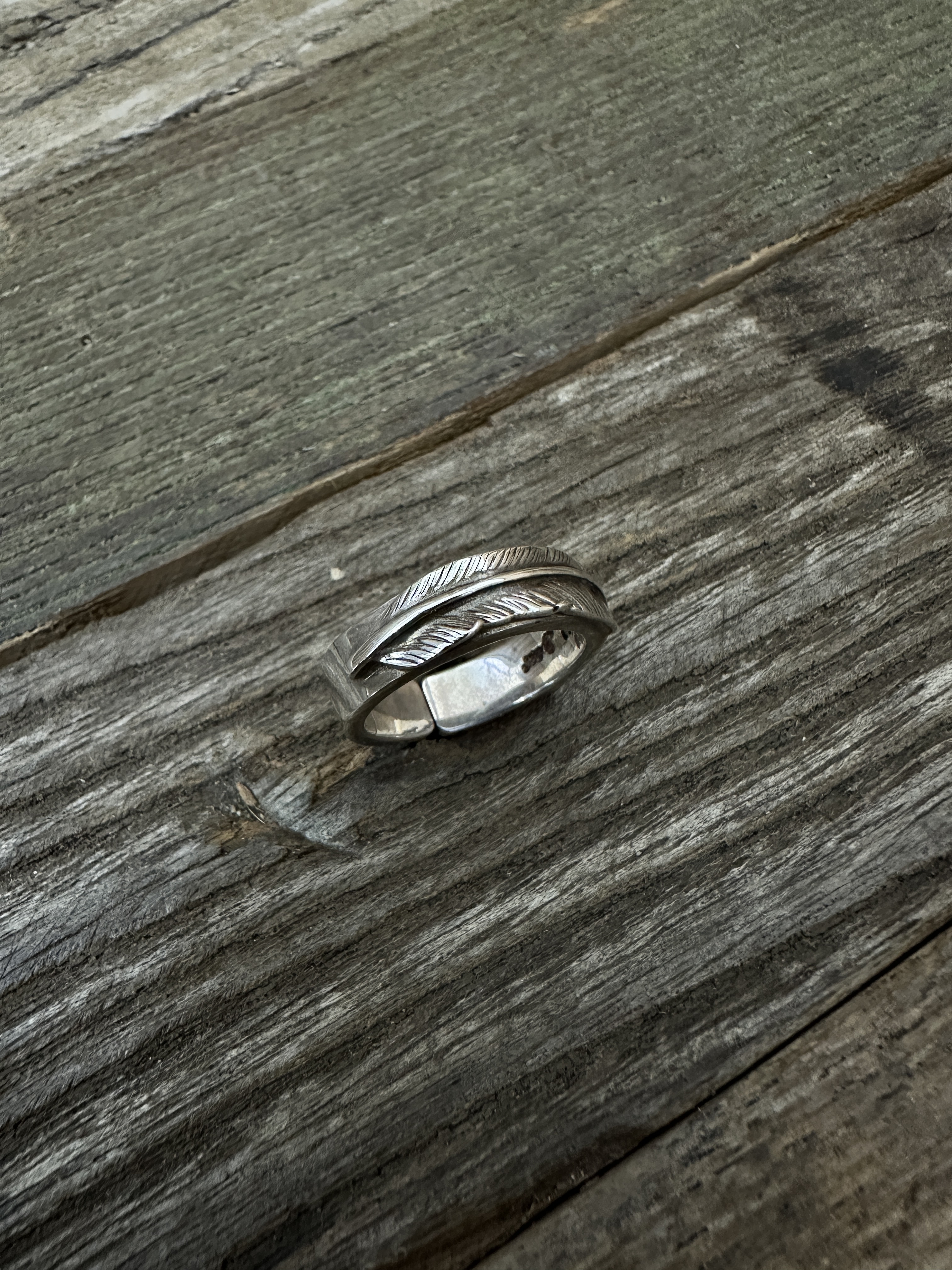 WAKAN 平打羽毛戒