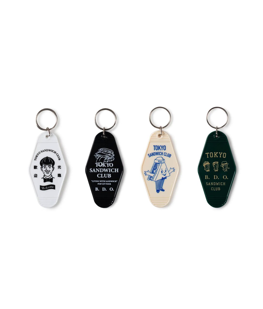【現貨】FILTER017® Culture Supply™ TOKYO SANDWICH CLUB | B.D.O. SERIES Key Tag / 復古旅館鑰匙牌
