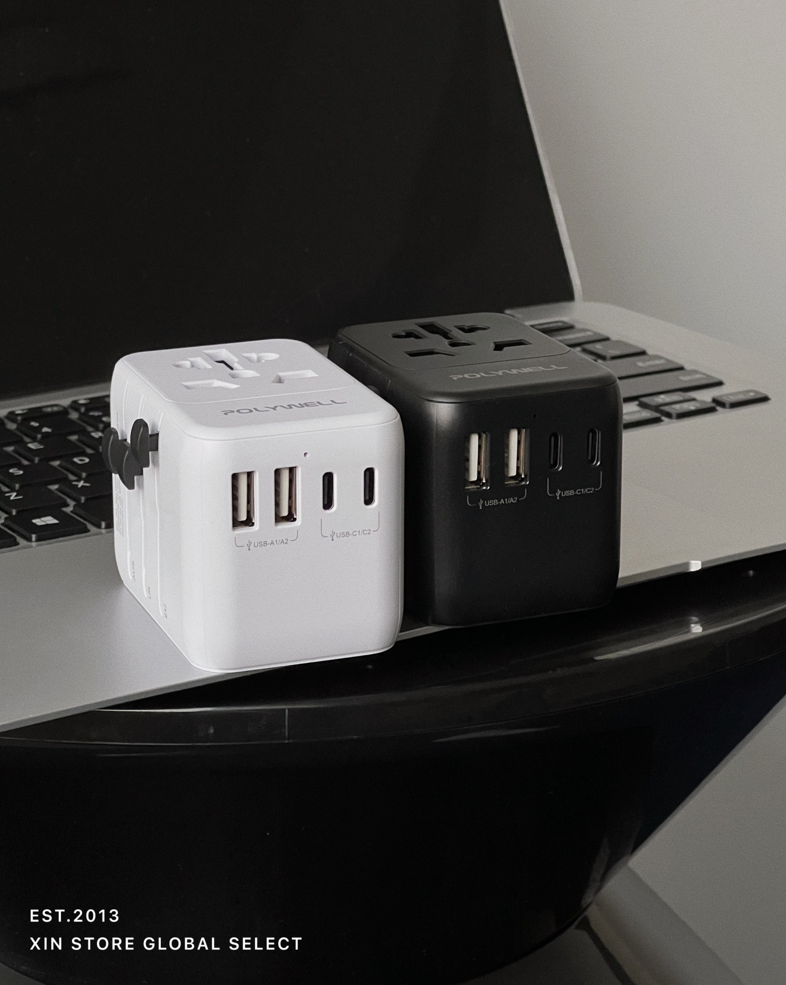 Polywell 寶利威爾 萬國充 多合一 30W Type-C+雙USB-A 轉接頭 兩色