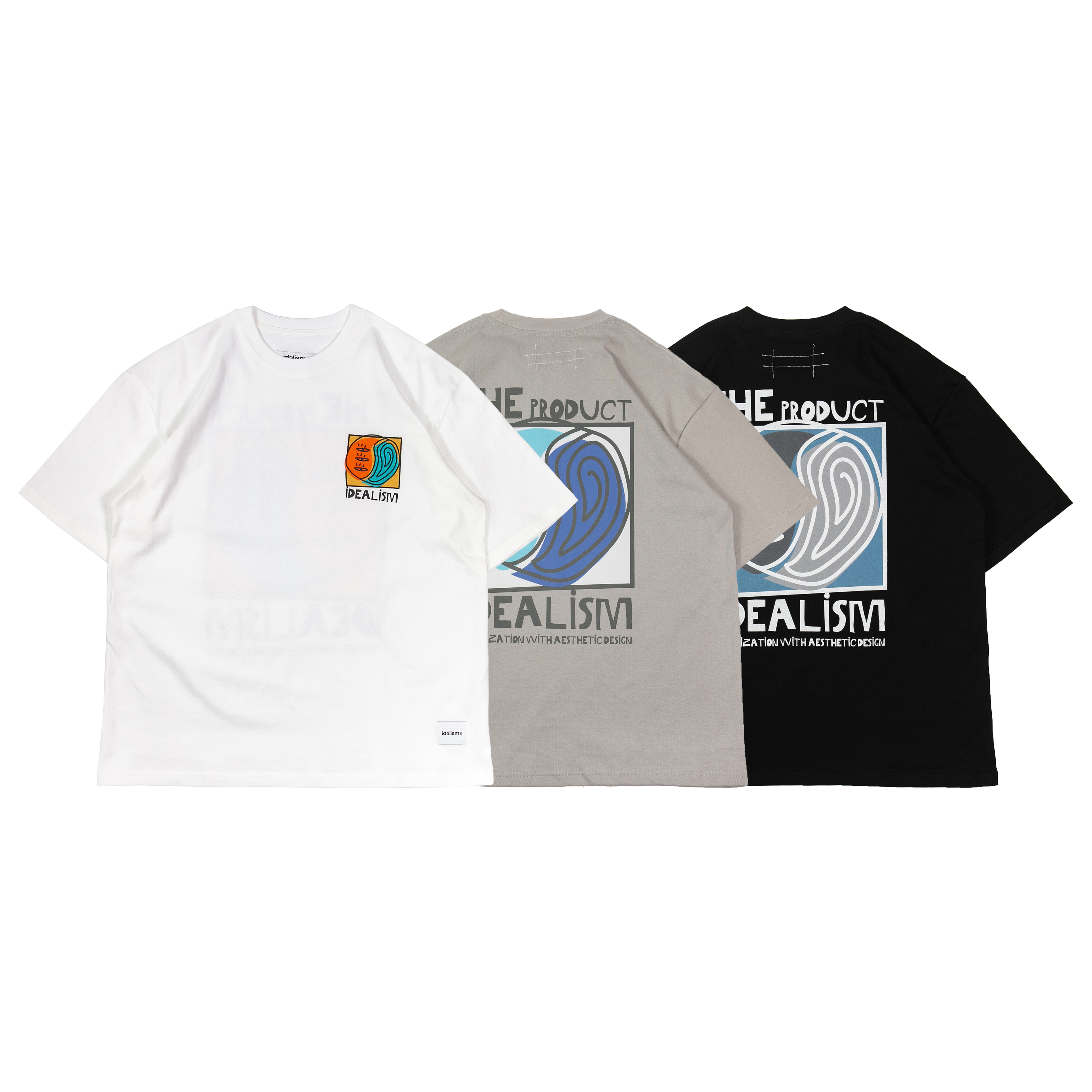 idealism｜ID25005 – TaiChi Tee (BK/WH/GY)