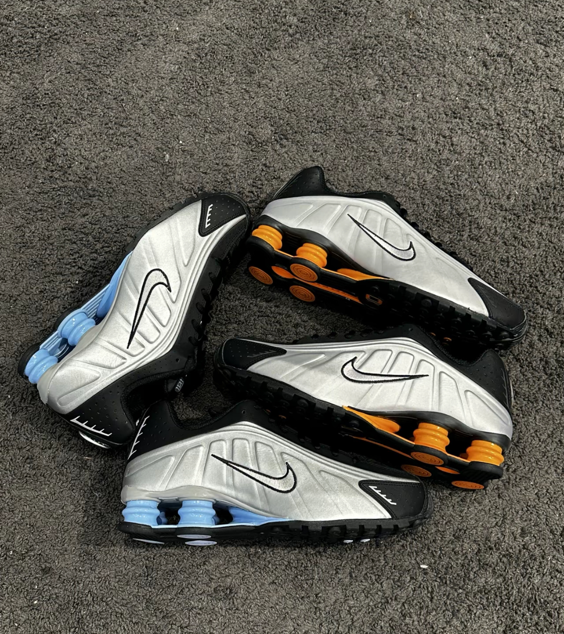 【APAIR】預購 NIKE SHOX R4 復刻 黑銀水藍 黑銀橘 復古 彈簧鞋 HQ1988-004 HQ1988-003