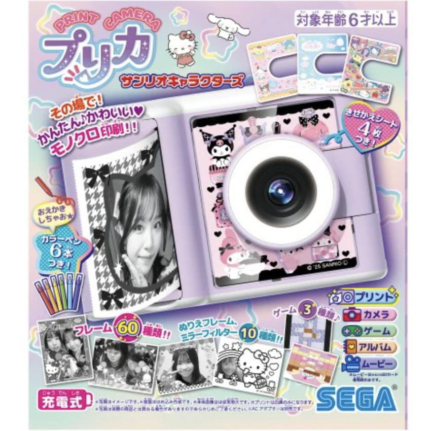 日本 2025 新版 PRINT CAMERA Sanrio 兒童相機