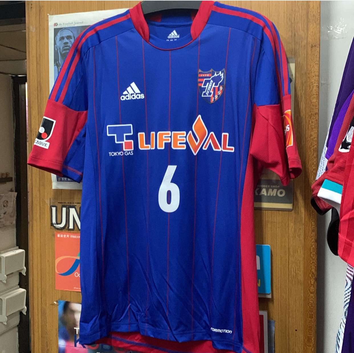 2012 FC Tokyo Formotion Home Shirt with 6 OTA [Used, O 90% New]