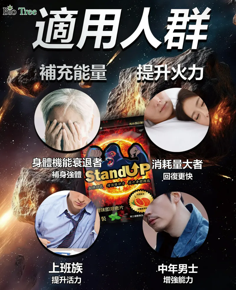 Bio Tree - KING KONG - Stand UP Men' Thins(Peppermint Flavour) 1 Pack 4 pcs