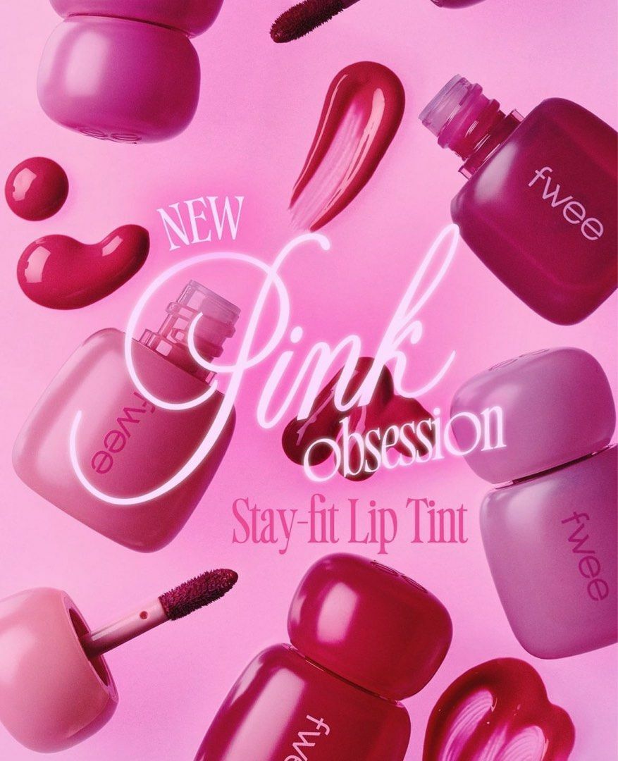 現 貨丨fwee Pink Obsession Stay-Fit Lip Tint 唇釉系列 #M01 02 07 08 10 #G01 04 06 08 10