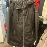[S] DKNY BLACK MID LENGTH SOFT SHELL JACKET, DLSMPQ23-BLK (SD1256)