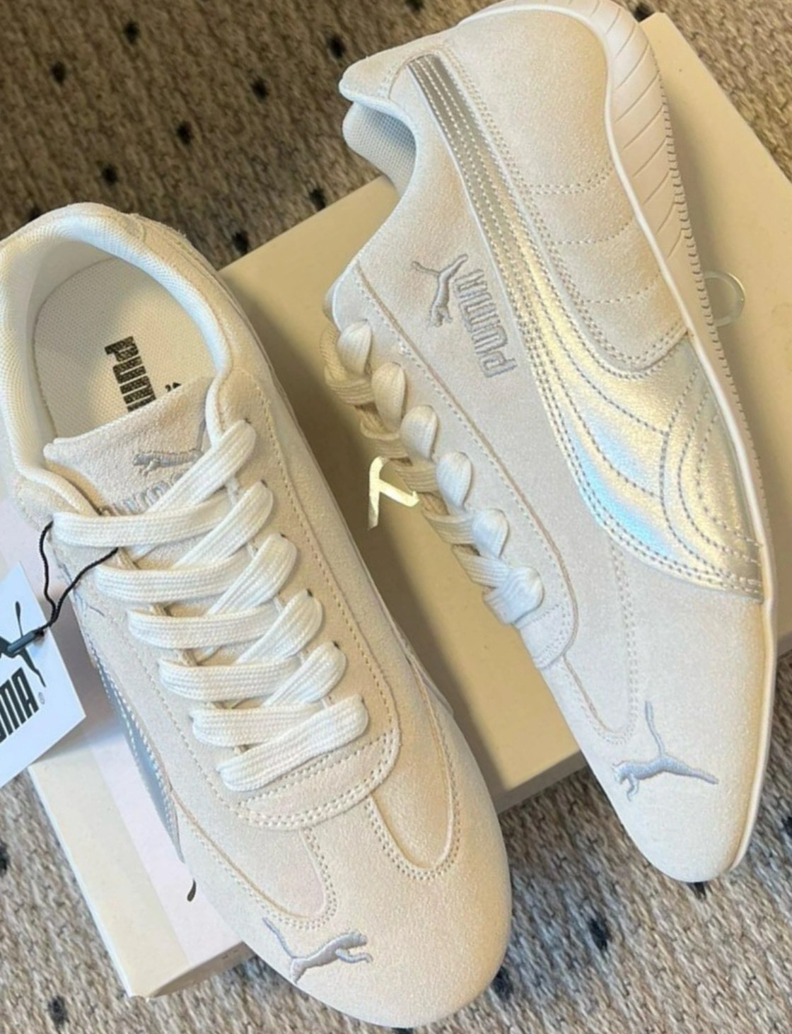 PUMA Speedcat OG 訓練鞋（女款雪山白）