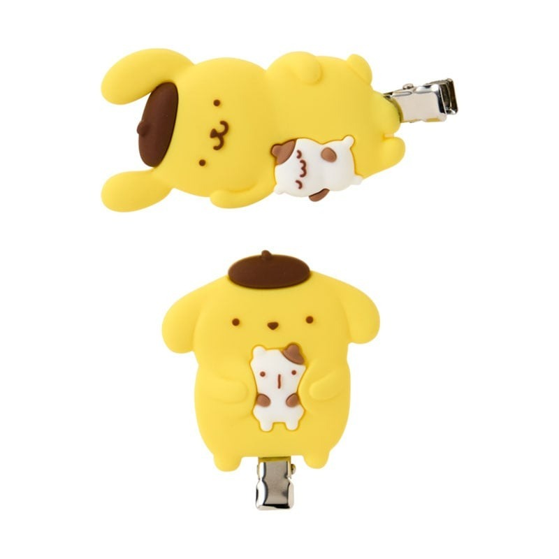 日本 Sanrio Pom Pom Purin 布甸狗 放鬆時刻系列 - 髮夾對裝 (2入)